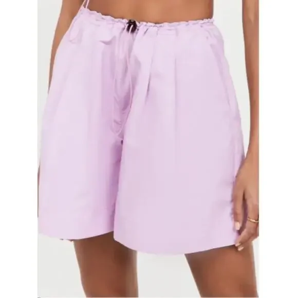 STAUD Purple Coconut Shorts NWT